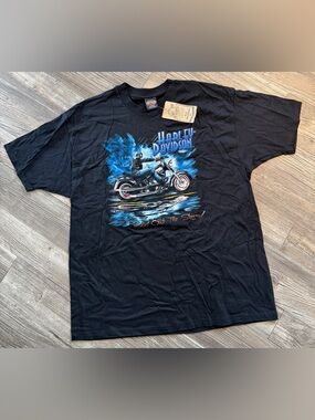 Vintage Harley Davidson T Shirt (L) "Ridin' Out the Storm! XXL NWT
